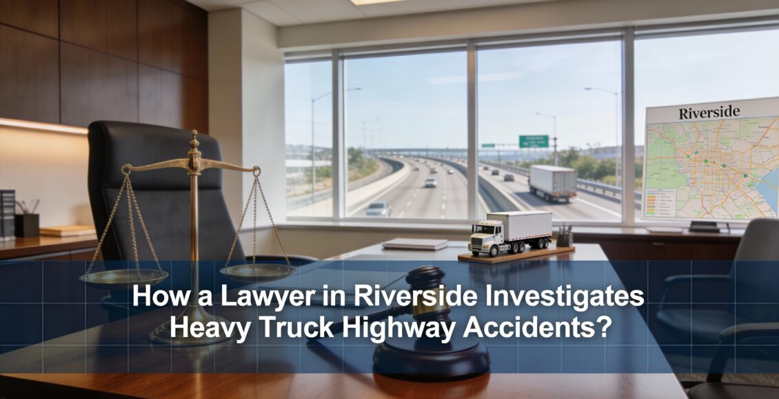 How a Lawyer in Riverside Investigates Heavy Truck Highway Accidents