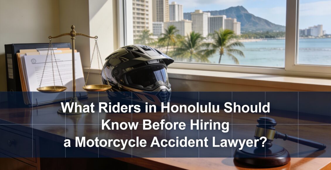What Riders in Honolulu Should Know Before Hiring a Motorcycle Accident Lawyer